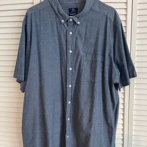 George Blue Casual Button Down Shirt